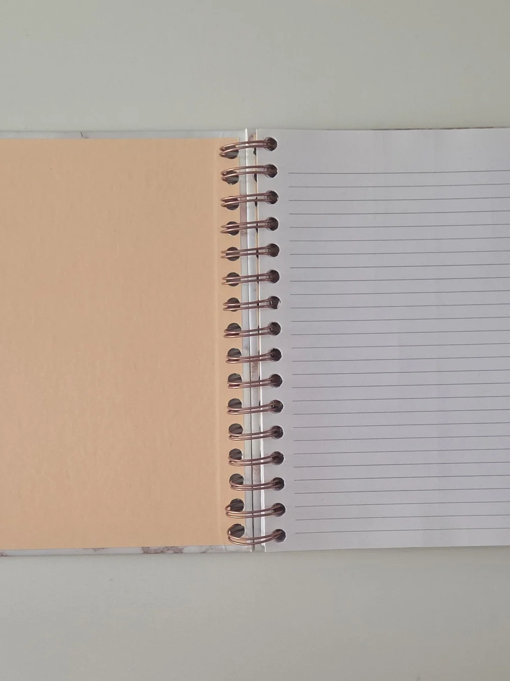 Note to Self Marble Notebook with Rose Gold Accents